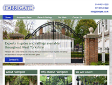 Tablet Screenshot of fabrigate.co.uk